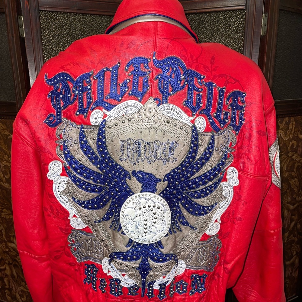 Pelle Pelle, vintage, leather bomber jacket